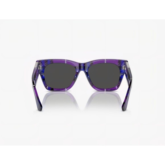 Burberry Cat Eye Women\'s BE4424 Sunglasses Purple Plaid Frame main image 10